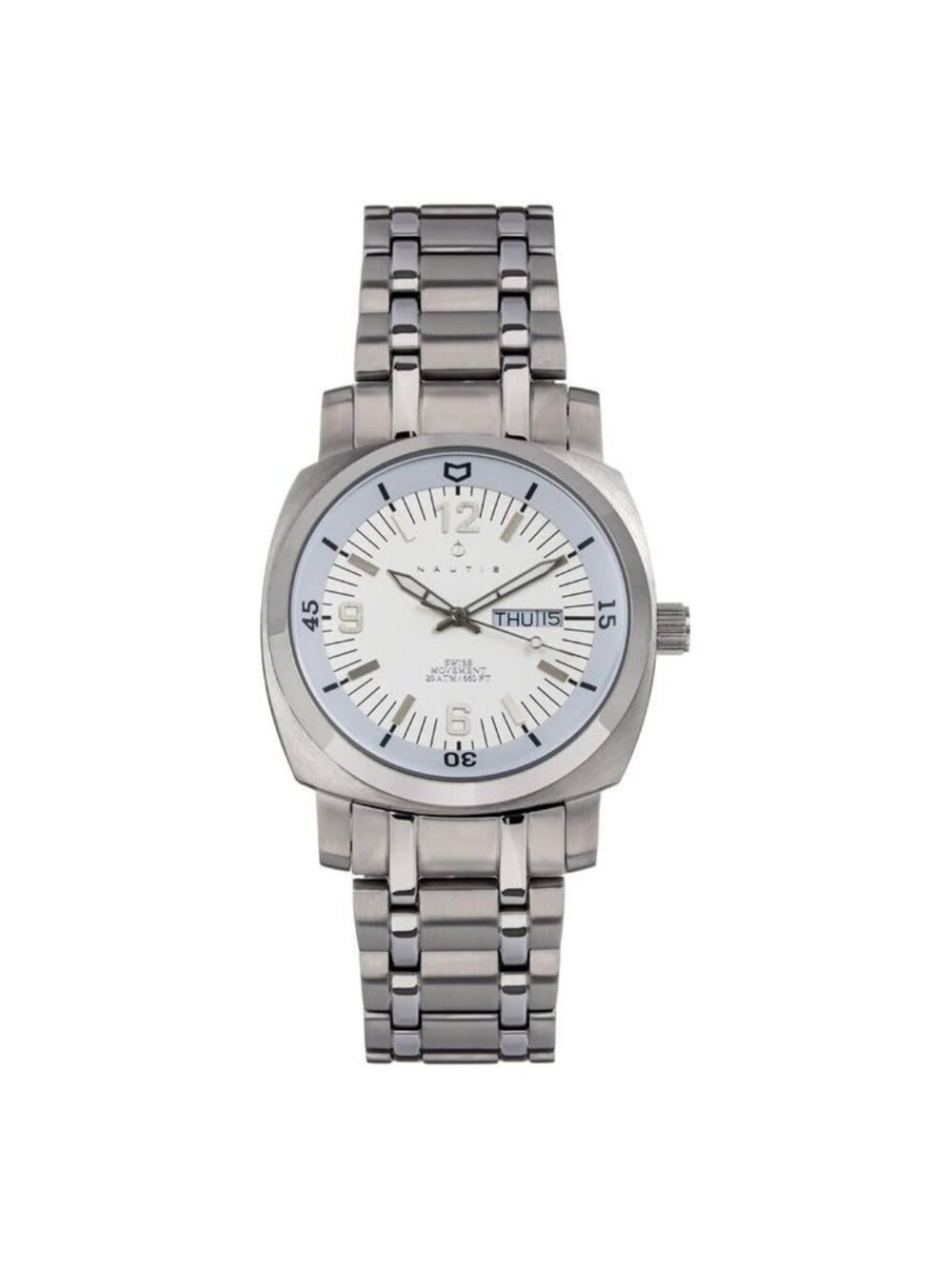 NWT Nautis Stealth Quartz White Dial Men's Watch